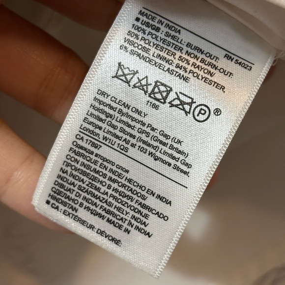 Banana Republic White & Black Button Down Collared Floral Print Dress Size Large - Picture 3 of 5